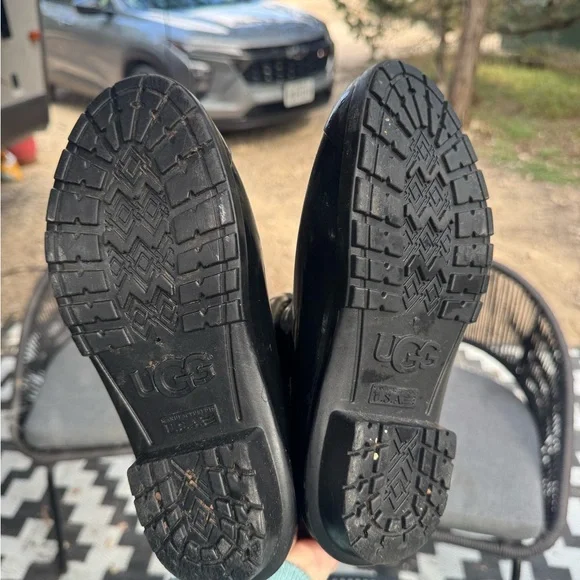 UGG Glossy Black Women's Rain Boots - Picture 7 of 7